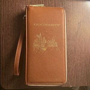 Loungefly Harry Potter Brown Wallet with Gold Details